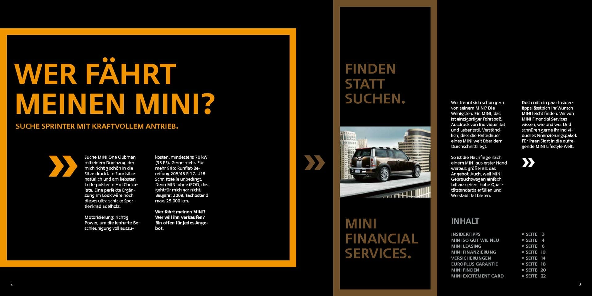 MINI Financial Services Broschüre (Gebrauchte Automobile) Seite 2/3