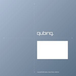 qubing Imagefolder 2009 Rückseite