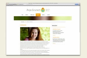 Anja Grunert Website Über mich