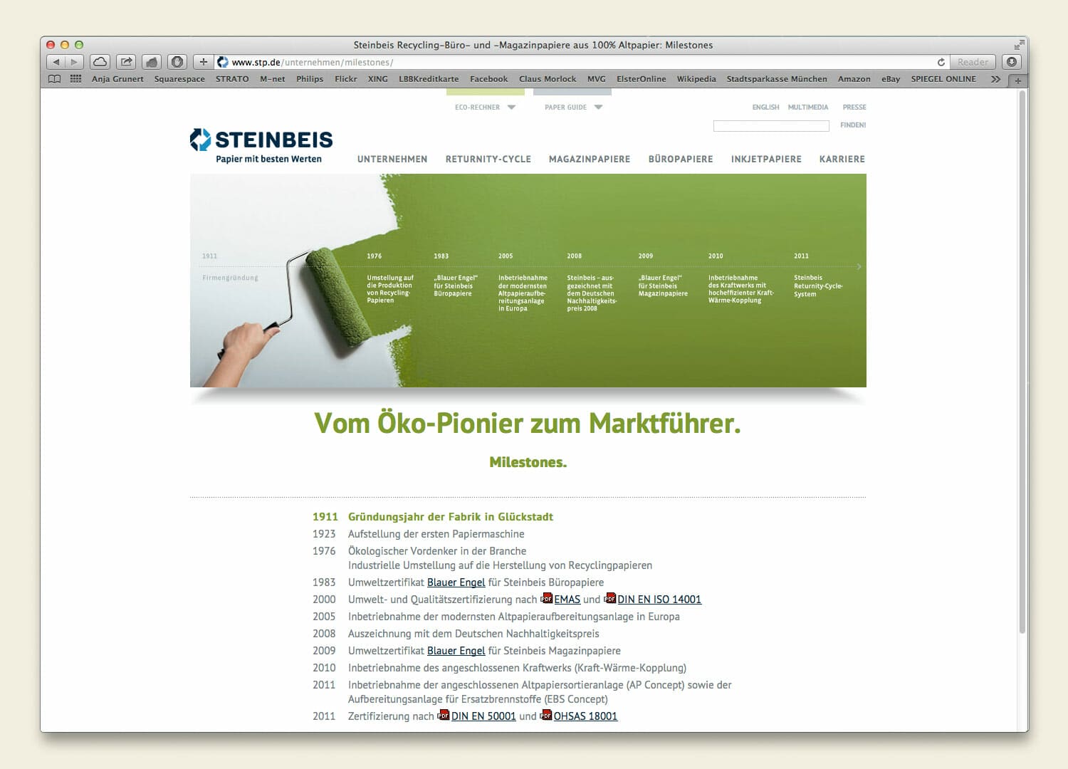 Steinbeis Papier Website 2012 Unternehmen 3