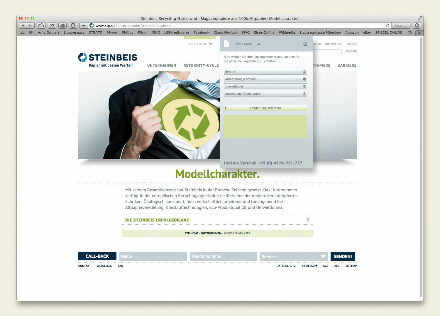 Steinbeis Papier Website 2012 Unternehmen 4