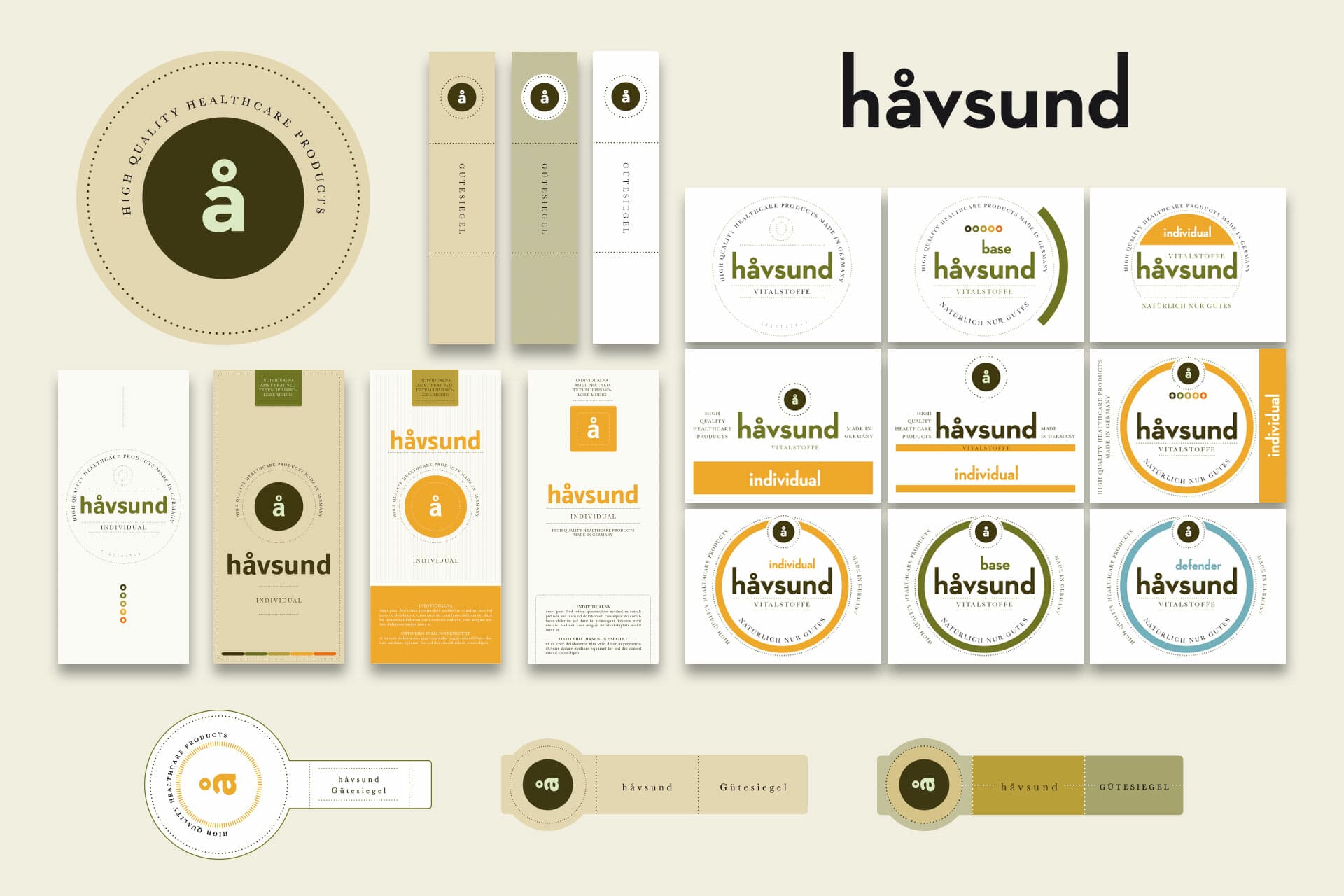 Havsund Packaging Design: Labels und Siegel