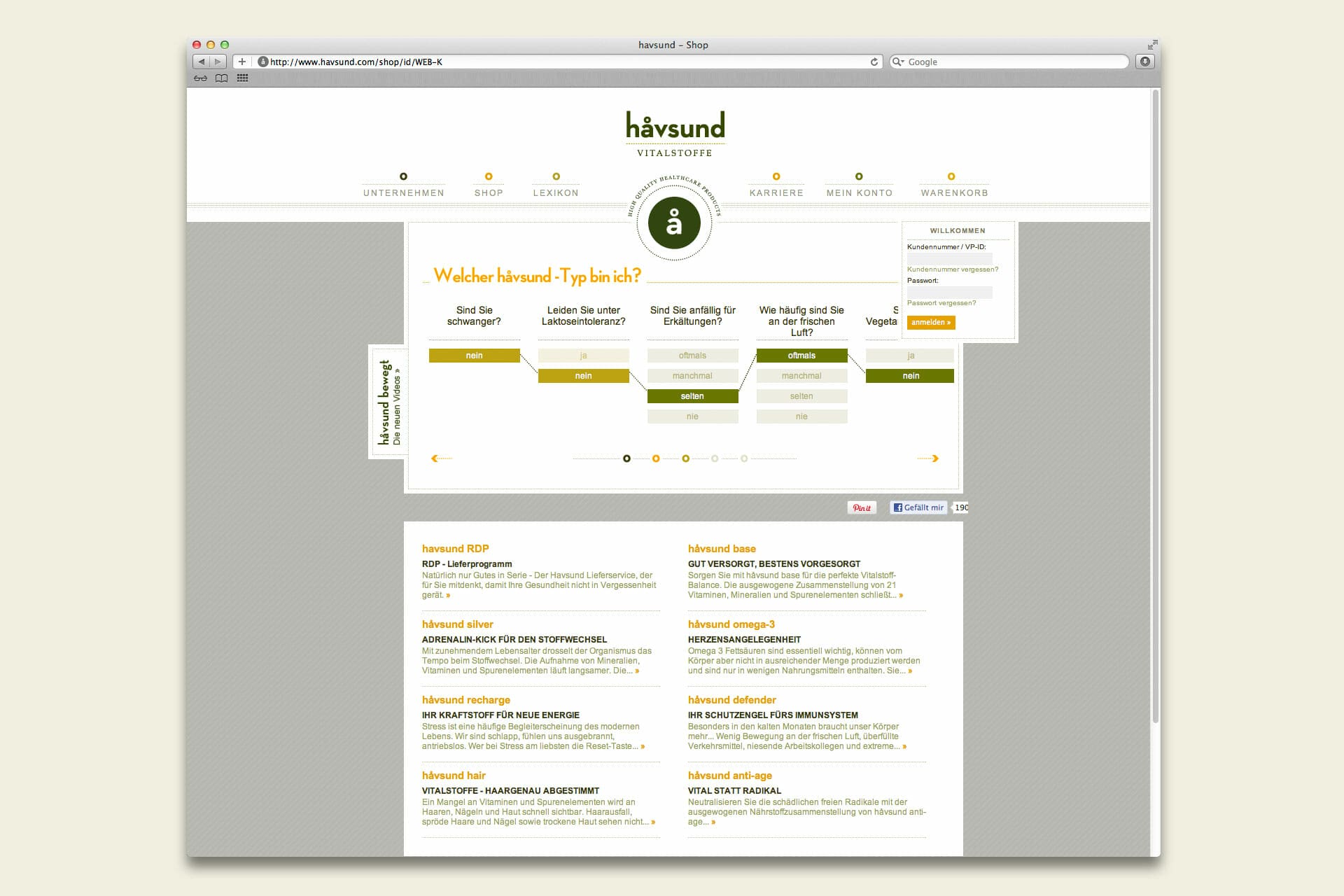 Havsund Website V1.0 Shop