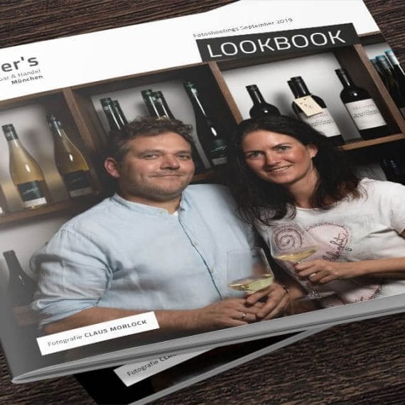 Design Projektportfolio: das Lookbook vom Unternehmens-Shooting für Künstler's Weinbar & Handel in München / Glockenbachviertel
